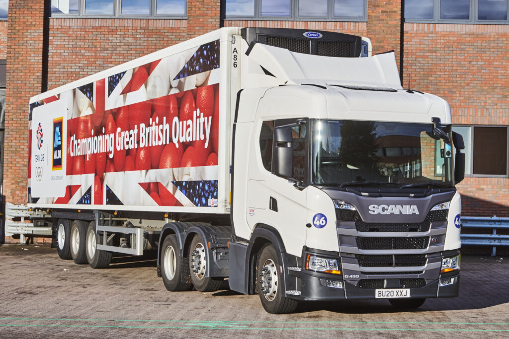 Aldi is converting over 30% of its fleet of owned HGVs to hydrotreated vegetable oil (HVO) fuels in a bid to cut its carbon footprint.