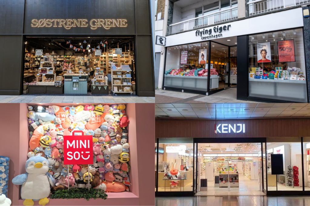 Next-gen variety retailers, Flying Tiger Copenhagen, Miniso, Sostrene Grene and Kenji